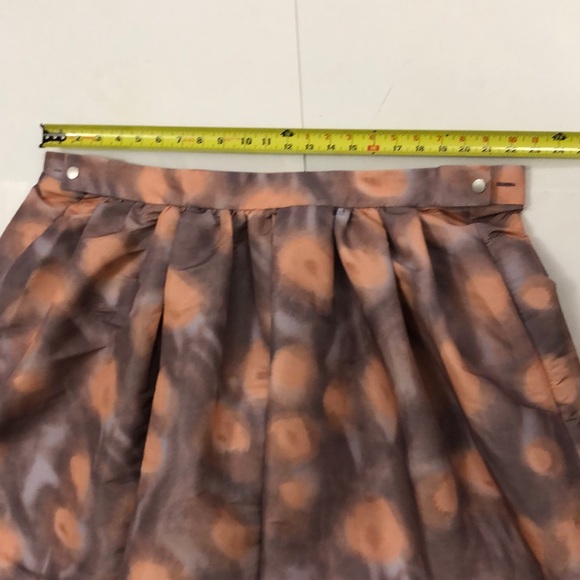 COS 38 Skirt Pleated Full Light Purple Peach pink Adjustable snap Waist Excellen - Picture 13 of 15
